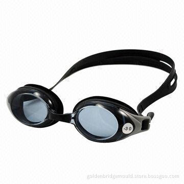Swimming goggles with silicone material and various colors